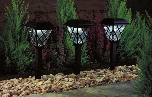Farol Solar Estaca Exterior Jardín Iluminación