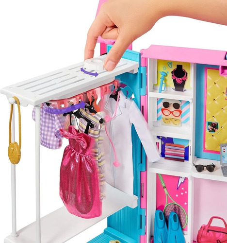 Barbie Closet De Lujo Fashionista Accesorios Y Muñeca Barbie