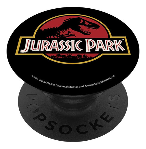 Jurassic Park Classic Logo T-rex Skeleton - Agarre Y Soporte
