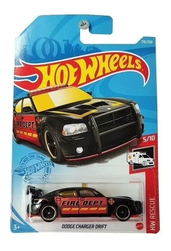 Dodge Charger Drift Fire Dept Hot Wheels 5/10