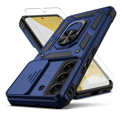 Funda Para Galaxy S22 Azul Duro Suave Plastico Tpu