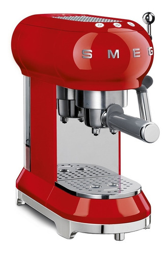 Cafeteira Smeg 50's Retro Style ECF01 automática red expresso 110V