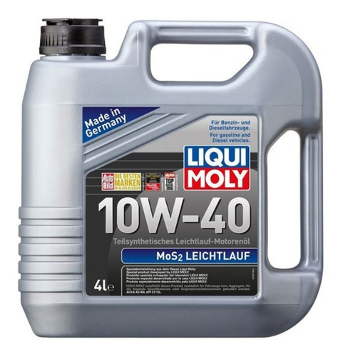  Aceite Lubricante 10w40 Liqui Moly Leichtlauf Mos2 4lts