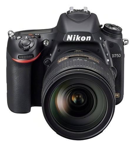 Nikon Kit D750 + lente 24-120mm VR DSLR color negro