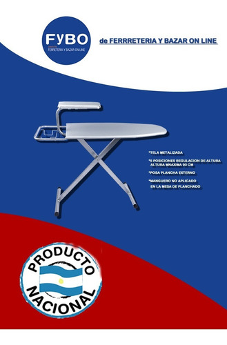 Tabla Planchar Plegable Reforzada Oferta Funda Aluminizada