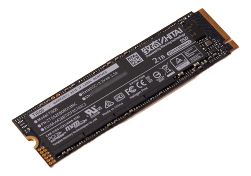 Ssd Zhitai 2tb Pcie 4.0 Nvme 7000mb/s Negro