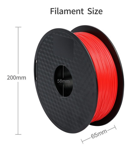 Filamento Impresora 3d 1 Kilo Pla Puro 335mt 1,75mm + Envio
