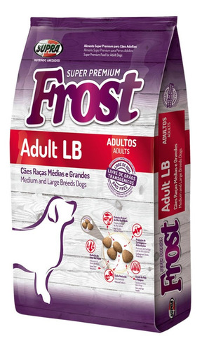 Imagen 1 de 1 de Alimento Frost Super Premium LB para perro adulto de raza mediana y grande sabor mix en bolsa de 15kg