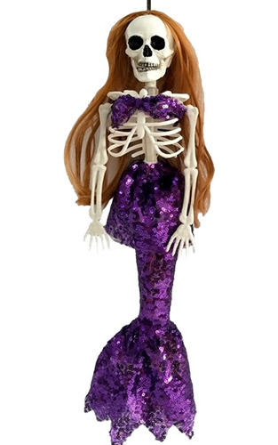 Colgante Sirena Esqueleto Decoracion Halloween