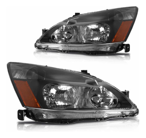 Par Faros Delanteros Honda Accord 2003 2007