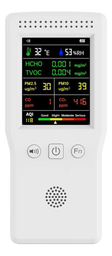 Tvoc/aqi/pm2.5/pm10 Tester Sensor Datos En Tiempo Blanco