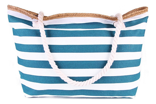 Bolso De Playa Reutilizable Con Cremallera Lisa