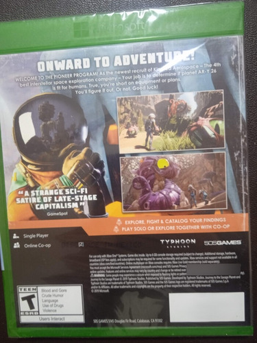 Journey To The Savage Planet Nuevo Y Sellado - Xbox One