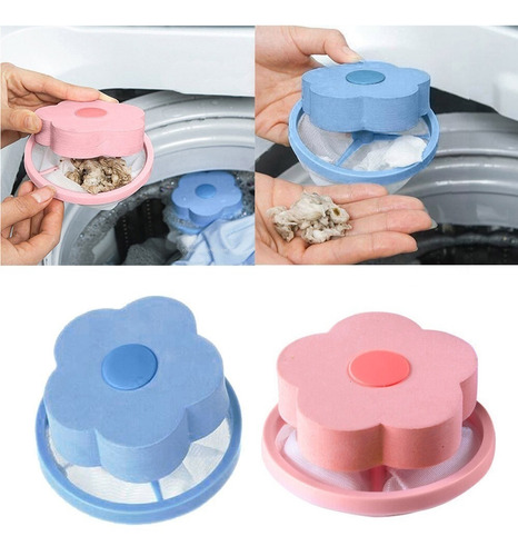 Kit 4 Coletor Pelo Fiapo Reutilizável Máquina De Lavar Roupa