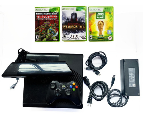 Consola Xbox 360 Completo Con Kinect Y 3 Juegos Con Garantía