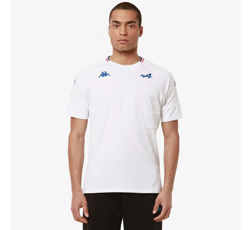 Polo Kappa Alpine F1 Adow 2024 Blanco Hombre