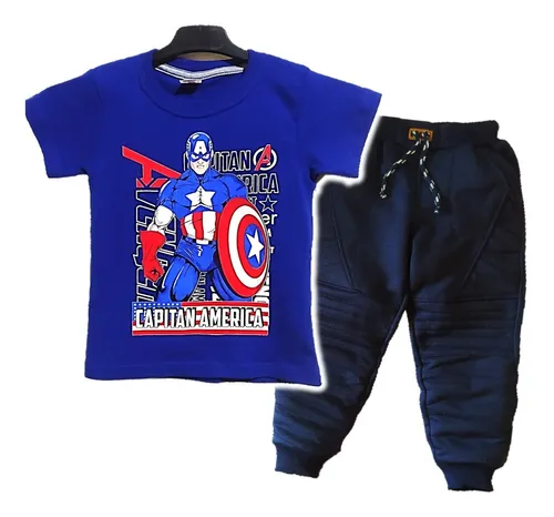 Conjuntos De Capitan America Ropa Para Ni os Env o gratis