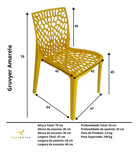 Cadeira Gruvyer Kit Com 8