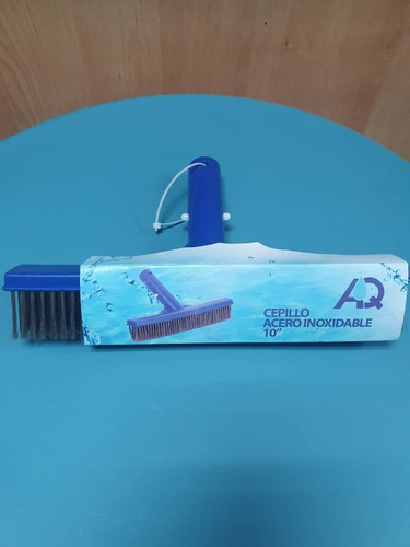 Cepillo 10  De Acero Marca Aq Para Piscinas Y Jacuzzis