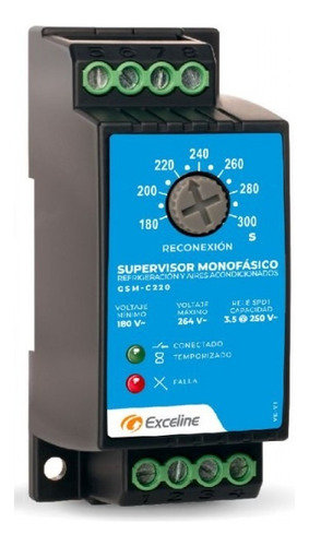 Protector Monofasico Exceline C/salida Control 220v