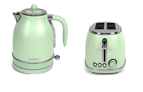 Mini Set Hogar Pava 1.7l + Tostadora Homk Verde