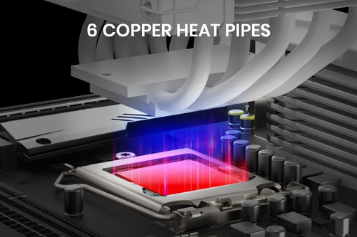 Cpu Cooler Id-cooling Frozn A610 Argb Blanco 250w Tdp !