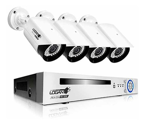 Kit Dvr Seguridad 4cam H264 720p 60º Ios/android Logan