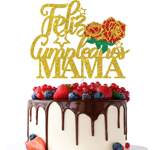 Feliz Cumpleaños Mama - Decoración Para Pastel De Mamá De Fe