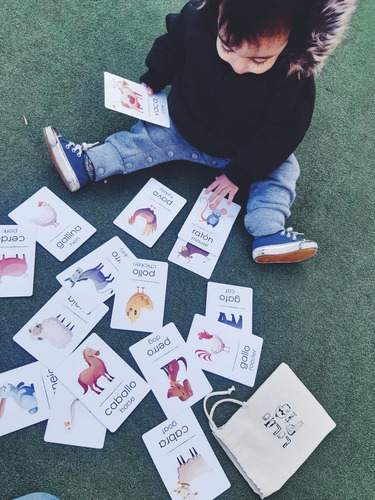 Flashcards / Cartas Didácticas Animales Granja. Artesanales.