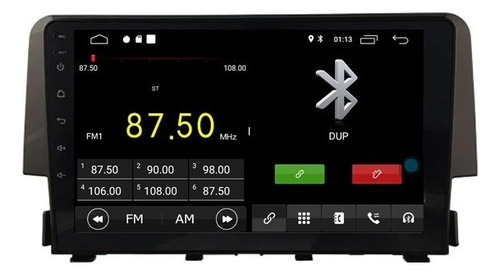 Stereo Android Pantalla 9¨ Civic 2016-2019 4+64 Carplay