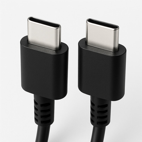 Cable Usb Tipo C A C Para Samsung Cargador Carga Rapida Negro