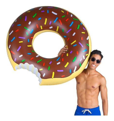 Imagen 2 de 6 de Inflable De Alberca Dona De Chocolate Bigmouth Inc