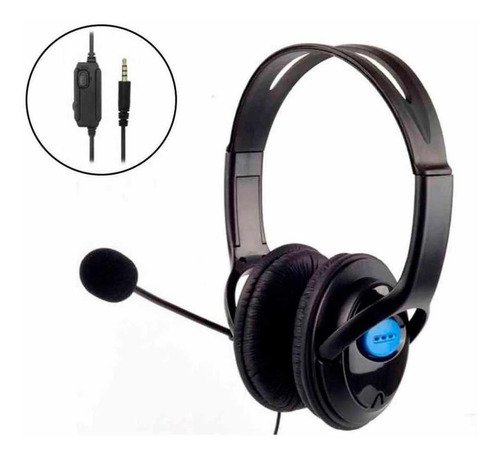 Imagem 6 de 6 de Fone De Ouvido Headset Com Microfone Entrada P2 - Preto