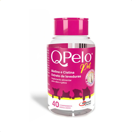 Kit 3 Qpelo Pet Vitaminas Cachorro Gatos Agener 40 Comp