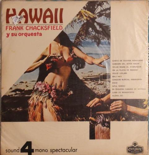 Vinilo Lp De Frank Chacksfield  Hawaii  (xx692