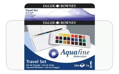Set Acuarela Profesional Daler Rowney Aquafine 24 Colores 