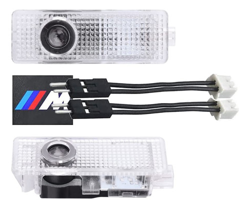 2 Luz Bienvenida Para Puerta Automovil Led 3d Sombra Bmw M 1