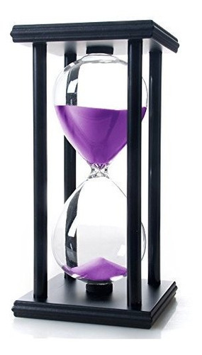 Reloj De Arena De Madera Bellaware 60 Minutos, Morado.