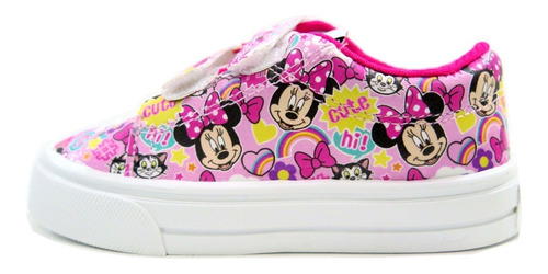 Zapatilla Cuerina Minnie Mouse Velcro Nena 18-28 Children's