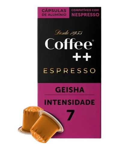 Café Espresso Cápsula Coffee Mais Geisha Nespresso