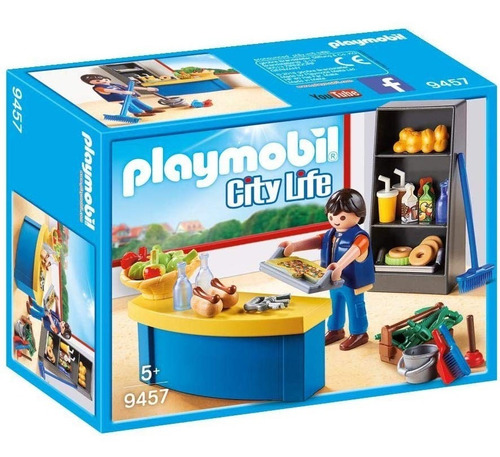 Figura Para Armar Playmobil City Life Cantina 46 Piezas 3