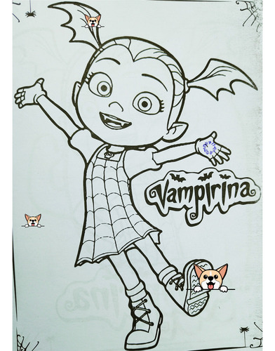 15 Libros Para Colorear Vampiriina + 15 Cajitas Colores (12)