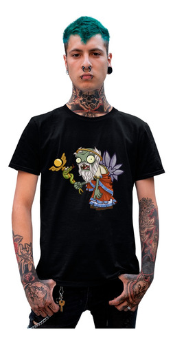 Negra Playera Cleen Pvz Zombie Dios Chronos Oferta