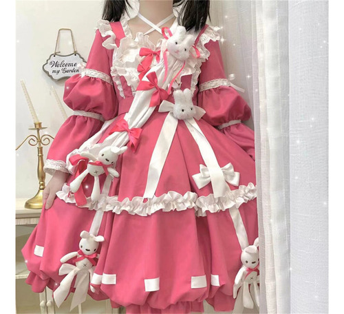 Juego De Cosplay Japonés De Lolita Kawaii Sweet Girl Op Styl