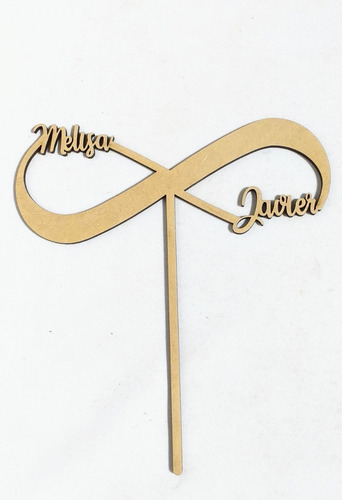 Imagen 1 de 6 de Topper Cake Infinito Casamiento - Mdf / Fibrofacil