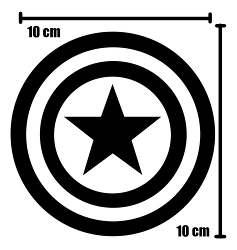 Kit Héroes Superhéroes Vinil 3 Calcomanías 10x10 Cm
