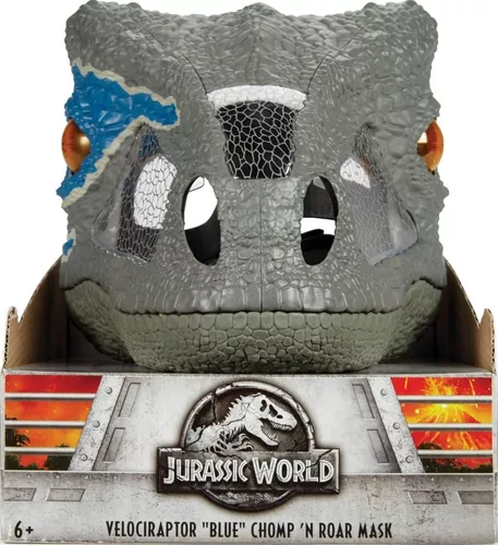 Jurassic World, Mascara De Velociraptor Blue Con Sonido