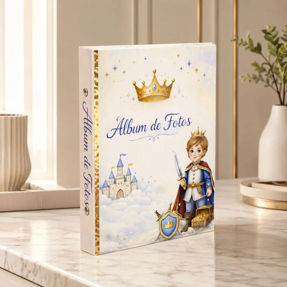 Álbum 15x21/100 Fotos,modelos Infantil Lindos Pra Suas Fotos Príncipe Infantil