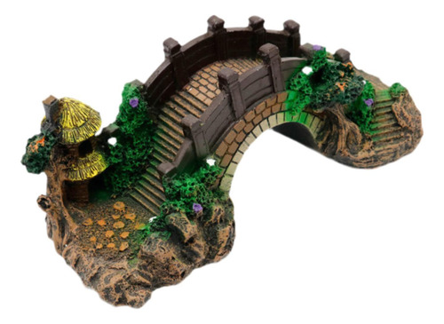 Figura Decorativa Para Pecera De Acuario, Puente De , L