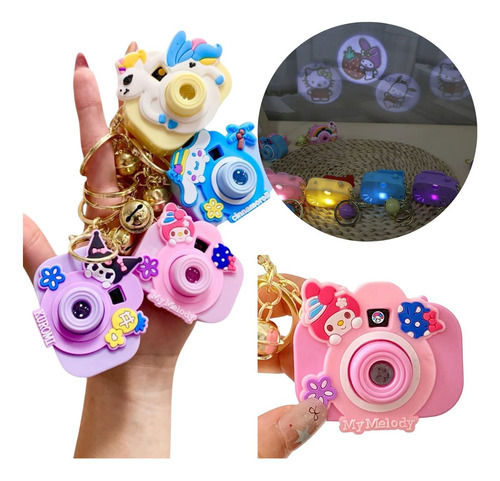 Llavero Sanrio Kawai Mini Cámara Proyector Imágenes Souvenir Modelos